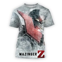 남성티셔츠 패션 Streetwear Mazinger z 애니메이션 영화 로봇 streetwear 3d 인쇄 t셔츠 남성 캐주얼 t셔츠 캐주얼 탑스
