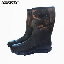 낚시화 낚시장화 방수 네오프렌 장화 안티 슬립 낚시 신발 생체 공학 위장 사냥 부츠, [13] Camo 44