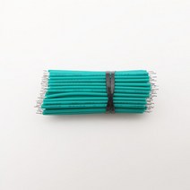 100Pcs 24AWG 주석 도금 브레드 보드 PCB 솔더 케이블 8cm 플라이 점퍼 와이어 틴 도체 커넥터, 04 Green