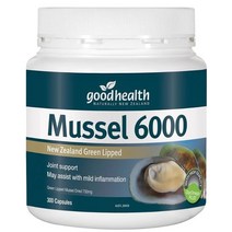 뉴질랜드 Goodhealth 굿헬스 초록입홍합 초록잎홍합 초록홍합 Mussel 6000 300정, 1개