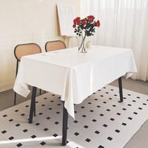 유스몰 무지 테이블보 박람회 전시회 행사용 테이블보, 화이트, 중 (220*145)
