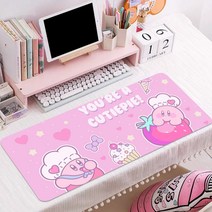 별의커비 캐릭터 장패드 매트 컴퓨터 PC 마우스패드 논슬립 데스크 책상 매트 방꾸미기, ZZ-085 + 570x330mm + 3mm