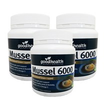 굿헬스 뮤셀 6000 머슬 뉴질랜드 초록홍합 초록잎홍합 300캡슐 3개 goodhealth Mussel