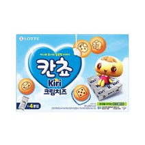 롯데 인간사료 스낵바 어린이간식 칸쵸 끼리크림치즈 196g 사무실다과 홈파티, 5개