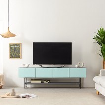 티비다이 와이드 거실장수납장 1800 높은거실장 서랍형 티브다이, 그레이