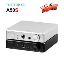 Topping A50s single-end 6.35mm SE Headphone Amplifier 4.4mm balanced output 20ohm preamplifier, Silver