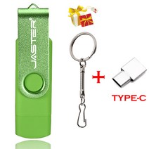 3 IN 1 금속 OTG 64GB 플래시 드라이브 USB 2.0 32GB 미니 펜 빨간색 사용자 정의 로고 16GB 메모리 스틱 선물 열쇠 고리 8GB U 디스크 4GB, 02 Green_03 16GB