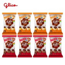 일본 GLICO 글리코 조금 프티 쁘띠 미니사이즈 푸딩 밀크 쇼콜라 커스터드 120g 8개 세트, 밀크쇼콜라 4개, 커스터드 4개, 4개