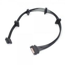 티테크 SATA to 5SATA 전원 5분배 케이블/T-S-5SATA/사타 전원 분배/SATA 전원을 연결하여 SATA 전원 5개로 분배 사용