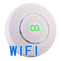 라돈 측정기 방사능 공기질 Tuya 이산화탄소 센서 CO2 검출기 NDIR 고정밀 측정 표준 경보 초과 스마트 홈, 01 WIFI