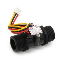 유량계 G1/2 카운터 DN15 1-25L/min 홀 센서 물 디스펜서 온수기 용 유량 R1WB DC3.5V-24V, 한개옵션0