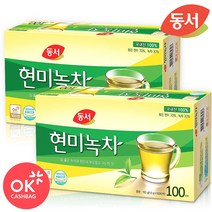동서식품 [현미녹차] 동서 현미녹차 100T+100T 녹차 티백차, 1개