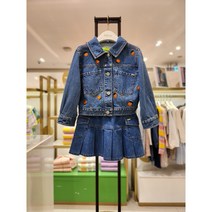 [티파니] 주니어세트 사과자수데님자켓 주름스커트 t34kbk010bs010