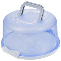 밀폐 보관 용기 Flan 케이크 운송 컨테이너 투명 상자 뚜껑 키퍼 핸들 커버, Asshown