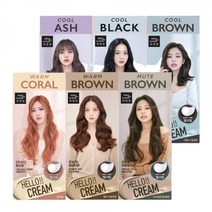 미쟝센 헬로크림 40G (옵션) [ 쿨블랙ㅣ쿨브라운 ㅣ쿨애쉬ㅣ뮤트브라운ㅣ웜브라운ㅣ웜코랄 ], 02 5CB 쿨브라운 40g