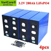 인산철 배터리 자동차 캠핑카 차박 리튬 시동 파워뱅크 추천4개 3.2v 310Ah 280Ah 202ah 105a Lifepo4 배터, 04 4x lifepo4 280Ah