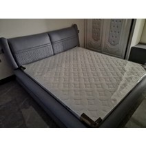 수입가구 침대프레임 RAMA DYMASTY 천연가죽 푹신한 침대 모던 디자인 침대킹퀸 사이즈 침대 카마 고급침대 27, 왕, 파란색