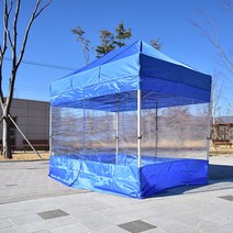 프리폼 프리미엄천막3x3 방수 대형 함마톤 알루미늄 접이식 캐노피천막, 1개, AL일체투명풀 3X3 화이트