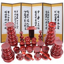 남원공방 제기세트 47P x 제사병풍 제사 제기 목기 그릇 접시, 2box, 남원공방 제기세트 47P + 제사병풍