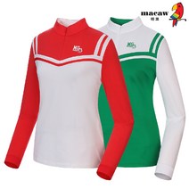 [마코 SALE] (여성)배색 포인트 반집업 티셔츠_MIW3TH61