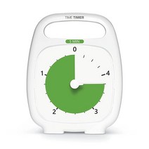 Time Timer 플러스 5미닛 데스크 카운트다운 타이머 화이트156345, 5 Minutes