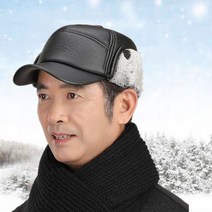 대두 겨울 남자 골프 털 모자 큰머리 캡 남성 연습복장 귀도리 이어워머 귀마개, D