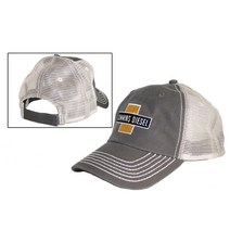 커민스 디젤 엔진 회색 트럭 운전사 수 놓은 패치 고민 메쉬 캡 모자