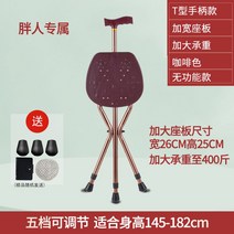 접이식 지팡이의자 목발의자 노인 보행보조기, 노기능성 T핸들 거치대 시트