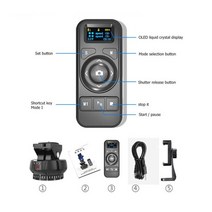 카메라 동조기 yt-1200 자동 전동 헤드 360 파노라마 안정기 원격 제어 전화 gopro 스마트 추적 vlog 라이브 비디오 홀더, 블랙
