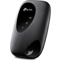 TP-Link M7200 모바일 WLAN 라우터(4G/LTE 최대 150Mbit/s 다운로드/50Mbit/s 업로드 핫스팟 Cat6 2000mAh 배터리 모든 유럽 SIM 카드와 호환 가능) 블랙 -13383, 어댑터와 번들