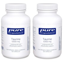 퓨어인캡슐레이션 타우린 1000mg 캡슐, 120개입, 2개