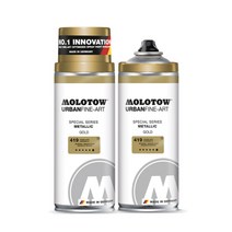 [모로토] 아크릴스프레이 400ml 금속 (색상선택) - 스프레이페인트 바니쉬 모로토우 MOLOTOW, 417 Gold EFFECT, 1개