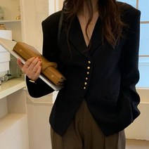 코코블랑 마리 버튼포인트 자켓
