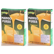 필리핀 망고 퓨레 1kg x 2개 음료베이스 주스 칼라만시