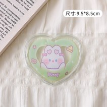 따뜻 캐릭터 손난로 자발열 큐트 똑딱이 미니손난로 휴대용 핫팩, P