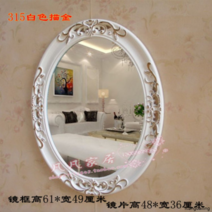 엔틱 감성 인테리어 북유럽풍 공주 벽걸이 거울 화장대 카페 매장 빈티지 디자인 벽거울, 315 화이트 스케치