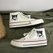 DIY 중학생 마이멜로디 쿠로미 시나모롤 신발 베이베 캔버스 양산형 펑크 슬리퍼 멘헤라 뭉게뭉게 포차코