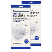 와이제이씨 KF80 대형 30매 국산 마스크 끈조절 황사 미세먼지, 단품, 단품