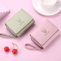 (5컬러) 심플 여자 초등학생 예쁜 카드 지폐 동전 반지갑 추천 선물