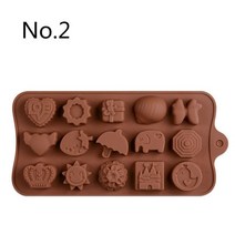 빵틀 베이킹틀 마들렌틀 머핀틀 제빵도구 타르트팬 29 스타일 실리콘 초콜릿 금형 3D 베이킹 재미 젤리 캔, 02 NO.2
