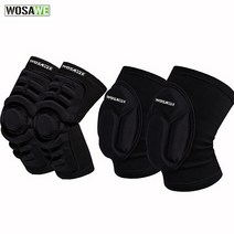 WOSAWE 남자 사이클링 팔꿈치 무릎 보호대 야외 농구 롤러 스케이트 무릎 패드 두꺼운 실리콘 팔꿈치 패드 무릎 보호대