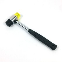 갈색가죽 가죽공예 양용 우레탄 고무망치 텐트장비 자동차공구 가죽펀칭 목타용 40mm