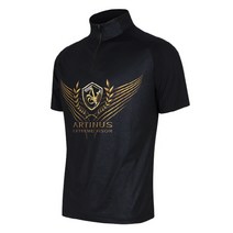 [아티누스] 반소매 집업티셔츠 AT-655, 화이트