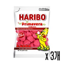 하리보 프리마베라 츄잉젤리, 80g, 3개