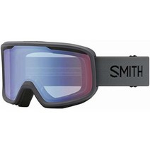 스미스 Smith Frontier 스노우 고글 화이트 블루 센서 미러, Blue Sensor Mirror, Charcoal / Blue Sensor Mirror