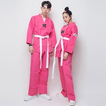 반티콜 태권도복 핑크 졸업사진룩 체육대회 반티