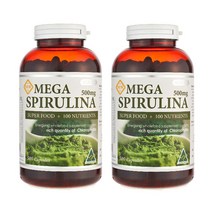 SINICARE Mega Spirulina 뉴질랜드 시니케어 스피루리나 500mg 500캡슐 2팩