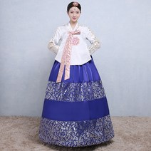 결혼 혼의 전통 의상 조선시대 명절 중전 당의 한복