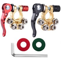 배터리터미널 배터리단자 차량용 터미널 홀더 자동차 배터리 터미널 상단 포스트 12V 24V 퀵 릴리스 나사, 04 Style 2