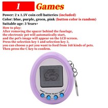 추억의게임 레트로게임기 오락실게임기 호환 800 인 1 레트로 게임 콘솔 휴대용 비디오 플레이어 TV 미니, 07 02 Purple